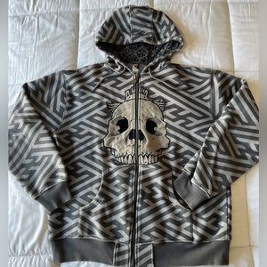 Jeremy Fish SuperFishal Upper Playground Skull Hoodie XL